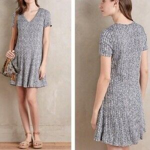 Anthropologie Dolan Ribbed Fit & Flare Dress XS